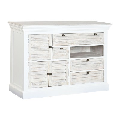 Caisson à Tiroirs Home ESPRIT Blanc Usé 115 x 40 x 80 cm