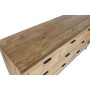 Caisson à Tiroirs Home ESPRIT Marron Noir Alpino 180 x 45 x 91 cm
