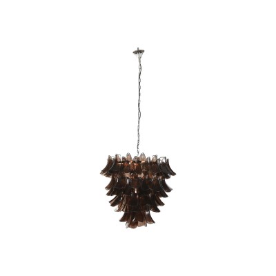 Ceiling Light Home ESPRIT Brown Silver Crystal Steel 25 W 80 x 80 x 80 cm