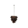 Ceiling Light Home ESPRIT Brown Silver Crystal Steel 25 W 80 x 80 x 80 cm