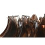 Ceiling Light Home ESPRIT Brown Silver Crystal Steel 25 W 80 x 80 x 80 cm
