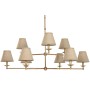 Ceiling Light Home ESPRIT Beige Golden Brass 25 W 113 x 113 x 132 cm