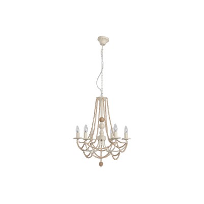 Ceiling Light Home ESPRIT Light brown Metal Iron Pinewood 25 W 57 x 28 x 57 cm