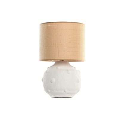 Lampe de bureau Home ESPRIT Blanc Marron 50 W 220 V