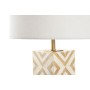 Lampe de bureau Home ESPRIT Blanc Beige Doré 50 W 220 V