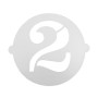 Cake stencil Algon 25 cm Number 2 (36 Units)