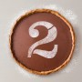 Cake stencil Algon 25 cm Number 2 (36 Units)
