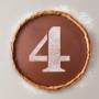 Cake stencil Algon 25 cm Number 4 (36 Units)