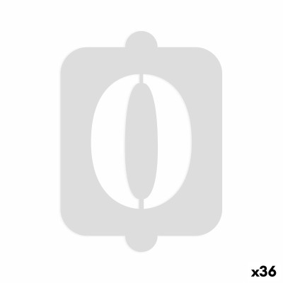 Cake stencil Algon Number 0 (36 Units)