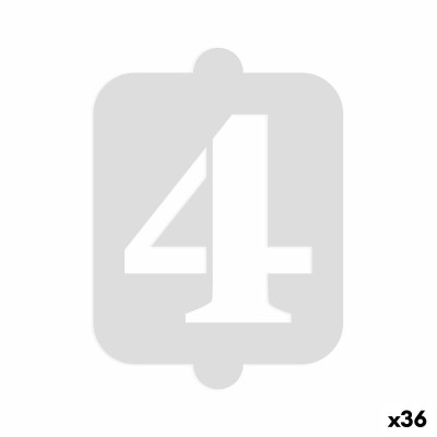 Cake stencil Algon Number 4 (36 Units)