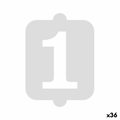 Cake stencil Algon Number 1 (36 Units)
