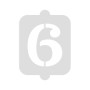 Cake stencil Algon Number 6 (36 Units)
