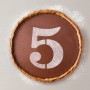Cake stencil Algon 25 cm Number 5 (36 Units)