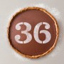Cake stencil Algon Number 3 (36 Units)