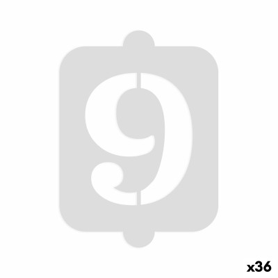 Cake stencil Algon Number 9 (36 Units)