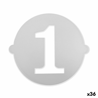 Cake stencil Algon 25 cm Number 1 (36 Units)