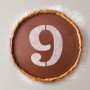 Gabarit de gâteau Algon 25 cm Numéro 9 (36 Unités)
