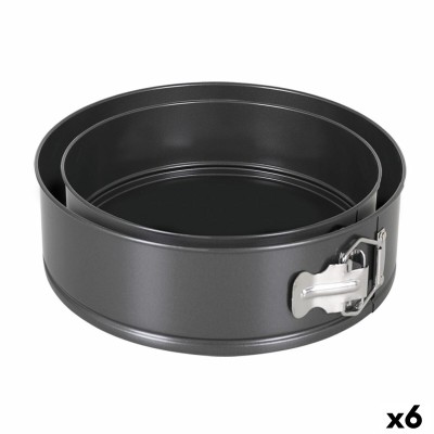 Moule amovible Quttin Noir 20 x 6,8+24 x 7 cm 2 Pièces (6 Unités)