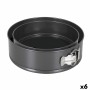 Moule amovible Quttin Noir 20 x 6,8+24 x 7 cm 2 Pièces (6 Unités)