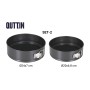 Moule amovible Quttin Noir 20 x 6,8+24 x 7 cm 2 Pièces (6 Unités)