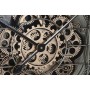 Wall Clock Home ESPRIT Golden Silver Crystal Iron Vintage 66,5 x 8,5 x 66,5 cm