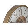 Horloge Murale Home ESPRIT Doré Argenté Verre Fer 72 x 8,5 x 72 cm