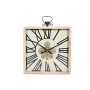 Horloge Murale Home ESPRIT Blanc Naturel Métal Bois de pin 60 x 8,5 x 73 cm