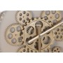 Horloge Murale Home ESPRIT Beige Doré Verre Fer 55,5 x 8,5 x 55,5 cm