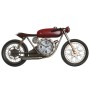 Horloge Murale Home ESPRIT Rouge Doré PVC Métal Moto Vintage 95 x 12 x 43,5 cm