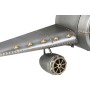 Horloge Murale Home ESPRIT Doré Argenté Métal Avion Vintage 143 x 20 x 46 cm