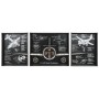 Horloge Murale Home ESPRIT Doré Argenté Métal Avion Vintage 175 x 21 x 64 cm