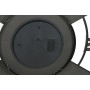 Horloge Murale Home ESPRIT Noir Naturel Métal Rotin 100 x 9 x 100 cm