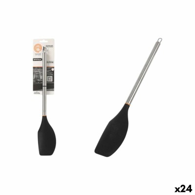 Kitchen Spatula MasterChef Silicone Stainless steel 34 cm (24 Units)