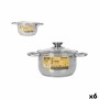 Casserole with lid Quttin New neron Ø 28 x 20 x 11 cm (6 Units)