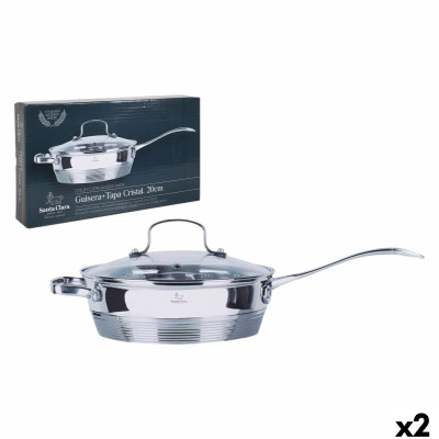 Casserole with lid Santa Clara Ø 21,5 x 43 x 5,5 cm (2 Units)