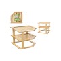Étagère d'Angle Quttin Bambou 25,5 x 25,5 x 23 cm (6 Unités)