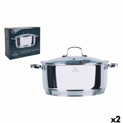 Casserole avec Couvercle Santa Clara Ø 29,5 x 39 x 15,5 cm (2 Unités)