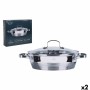 Casserole avec Couvercle Santa Clara Ø 25,7 x 34 x 6,5 cm (2 Unités)