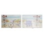 Decorative box DKD Home Decor Multicolour MDF Wood Beach Mediterranean Counter (2 Units)