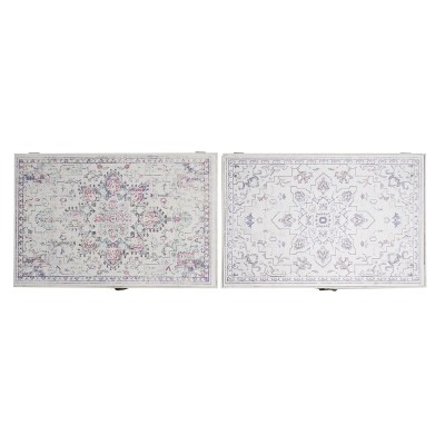 Boîte Décorative DKD Home Decor Multicouleur Bois MDF Ethnique Arabe Compteur (2 Unités)