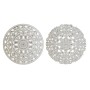 Wall Decoration DKD Home Decor White Mandala Indian Man Aged finish 30 x 2 x 30 cm (2 Units)