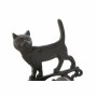 Decorative cooker hood DKD Home Decor Brown Dark brown Rope Iron Cat Dog 14 x 15 x 24 cm (2 Units)