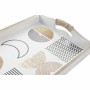 Jeux de plateaux DKD Home Decor Blanc Noir Doré Bois MDF 40 x 30 x 6 cm (2 Unités)