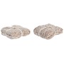 Couvre-Lits DKD Home Decor Rose clair 150 x 125 x 1 cm (2 Unités)