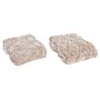 Couvre-Lits DKD Home Decor Rose clair 150 x 125 x 1 cm (2 Unités)