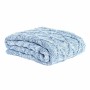 Couvre-Lits DKD Home Decor Bleu Bleu ciel 150 x 125 x 1 cm (2 Unités)