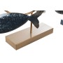 Decorative Figure DKD Home Decor 53 x 9 x 45 cm Natural Blue Golden Spirals Mediterranean (2 Units)