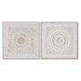 Painting Home ESPRIT Mandala Scandinavian 100 x 4 x 100 cm (2 Units)