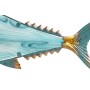 Wall Decoration Home ESPRIT Blue Multicolour Golden Fish Mediterranean 70 x 4,5 x 25,5 cm (2 Units)