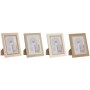 Photo frame Home ESPRIT Multicolour Aluminium Crystal MDF Wood Scandi 16 x 2,8 x 21 cm (4 Units)